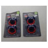 two 2 Packs of New England Patriots pacifiers