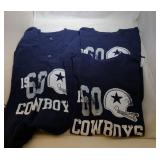4 Dallas Cowboys Youth L12/14 long sleeve shirts