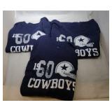 3 Dallas Cowboys Youth XL16/18 long sleeve shirts