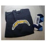 San Diego Chargers Youth XL187/20 t-shirt and pair