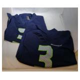 2 Seattle Seahawks Youth L14/16 #3 Wilson jerseys