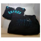 2 San Jose Sharks Youth Medium swetshirts