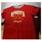 3 Minnesota Golden Gophers Youth S8 t-shirts