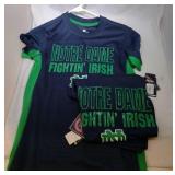 2 Norte Dame Fighting Irish Youth XS6/7 jerseys