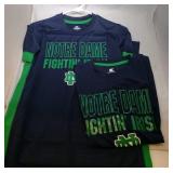 2 Norte Dame Fighting Irish Youth M12/14 jerseys