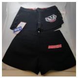 2 Wisconsin Badgers Ladies Size 3 shorts