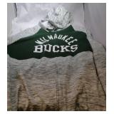 Milwaukee Bucks Ladies XL hooded zippered