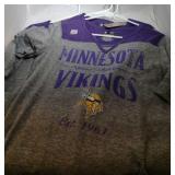 3 Minnesota Vikings Ladies Large long sleeve