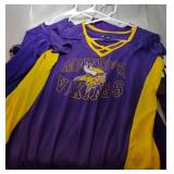 3 Minnesota Vikings Ladies large shirts