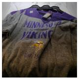 3 Minnesota Vikings Ladies 2XL long sleeve shirts