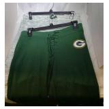 2 Green Bay Packers Ladies Large sweat pants
