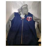 Minnesota Twins Ladies Small zippered hooded