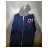 Minnesota Twins Ladies Small zippered hooded