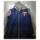 Minnesota Twins Ladies Medium zippered  hooded