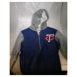 Minnesota Twins Ladies medium zippered hooded