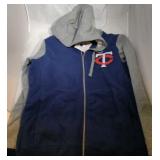 Minnesota Twins Ladies Large zippered hooded