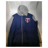 Minnesota Twins Ladies XL zippered hooded