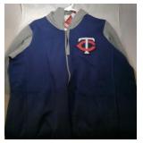 Minnesota Twins Ladies 2XL zippered hooded