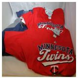 3 Minnesota Twins Ladies 2XL shirts - one pullover
