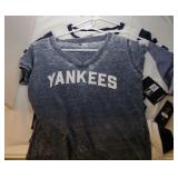3 New York Yankees Ladies Small shirts