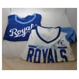 2 Kansas City Royals Ladies Small shirts