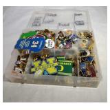 MLB, NFL, NHL, and College pins and patches in