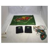 Minnesota Wild merchandise - car flag, 2 leather