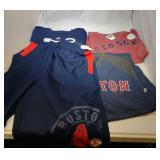 3 Boston Red Sox Youth Large t-shirts and pair of
