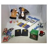 College Merchandise from various teams - garden