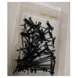black rack hooks with tote and lid - short & long