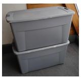 two large totes with lids