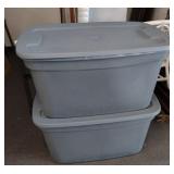 2 large totes with lids