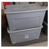 2 large totes with lids