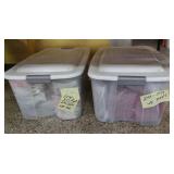 2 large size totes with lids