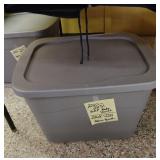 2 medium size totes with lids