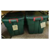 2 large size totes with lids