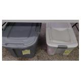 2 large size totes with lids