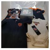 6 Chicago Bears Kids items 0/3M - three sleepers,