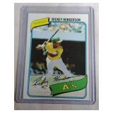 1980 Topps Rickey Henderson ROOKIE CARD  Oakland
