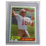 1981 Topps Joe Montana ROOKIE CARD  San Francisco