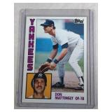 1984 Topps Don Mattingly ROOKIE CARD  New York