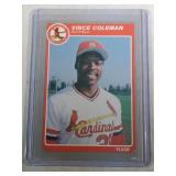 1985 Fleer Update Vince Coleman ROOKIE CARD - St.