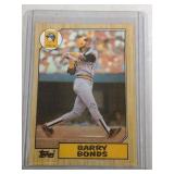 1987 Topps Barry Bonds ROOKIE CARD  Pittsburgh