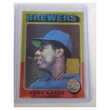 1999 Topps Chrome Hank Aaron 1975 Topps - Atlanta