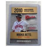 GOLD 2010 Mookie Betts High School ROOKIE CARD