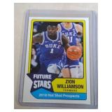 2018 Future Stars Zion Williamson ROOKIE CARD 