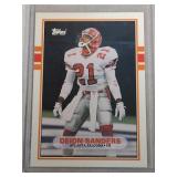 1989 Topps Traded Deion Sanders ROOKIE CARD 