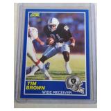 1989 Score Tim Brown ROOKIE CARD  Oakland Raiders