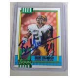 AUTOGRAPHED 1990 Brent Fullwood Topps  Green Bay