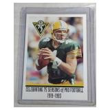 1993 Brett Favre Green Bay Packers Police card -